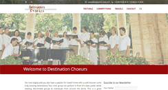 Desktop Screenshot of destinations-choeurs.fr