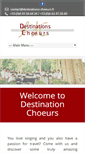 Mobile Screenshot of destinations-choeurs.fr